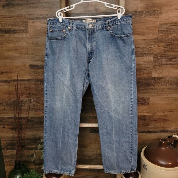 VTG Levi's Jeans 42x30 Measures 40x30 Regular Fit 505 Straight Leg Western Y2K